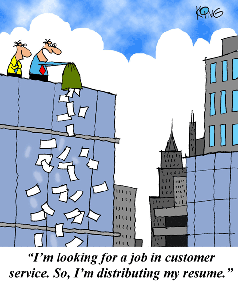 Jerry King Customer Service Cartoon 2