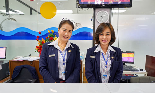 Airline customer service assistants