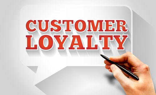 Customer loyalty sign