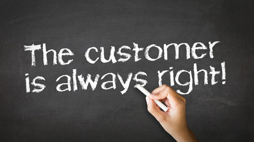 The customer is always right 