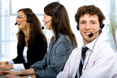 Customer Service Agents on  a call