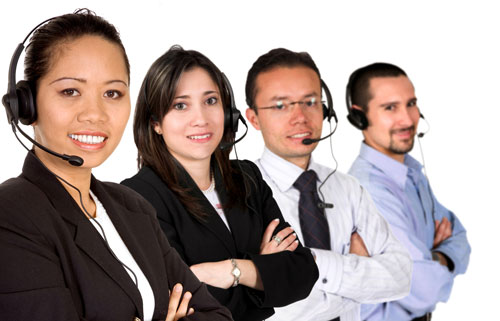 Customer service team