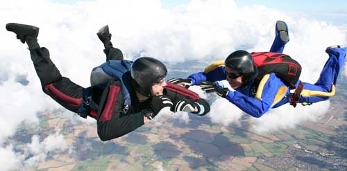 Skydiving risk takers