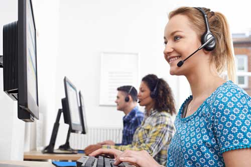 call center workers