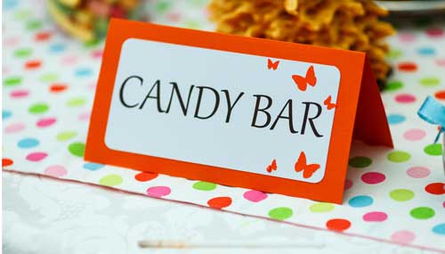 Candy bar sign