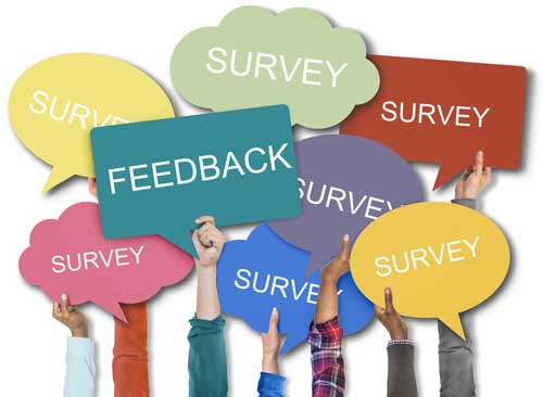 Customer feedback surveys banners