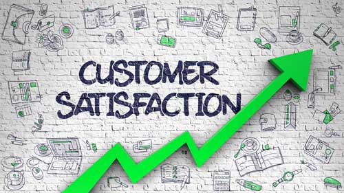 Customer satisfaction graph