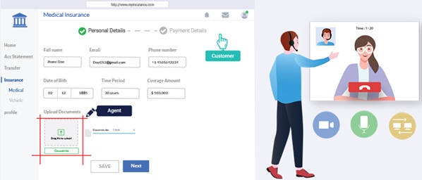 Co-browsing process flow