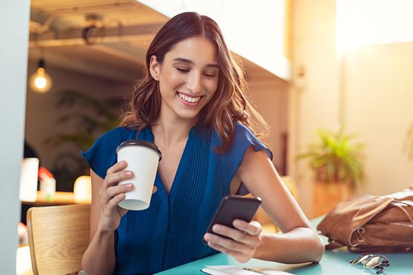 Women doing online shopping on phone