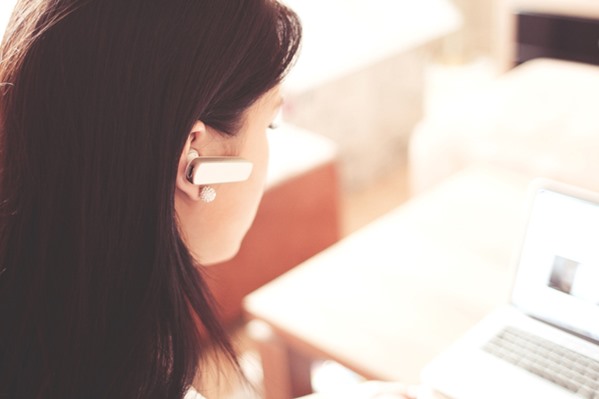 Call Center Operator talking to customer 