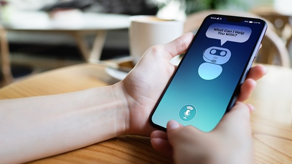 Chatbot on mobile phone