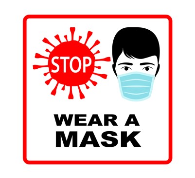 Wear a mask sign