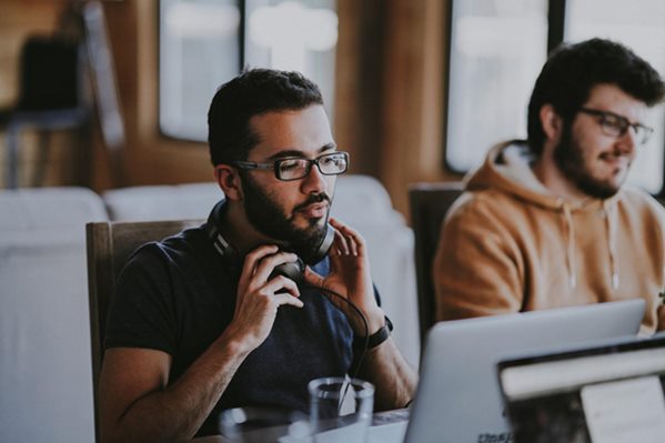 Company using VOIP to talk with customers