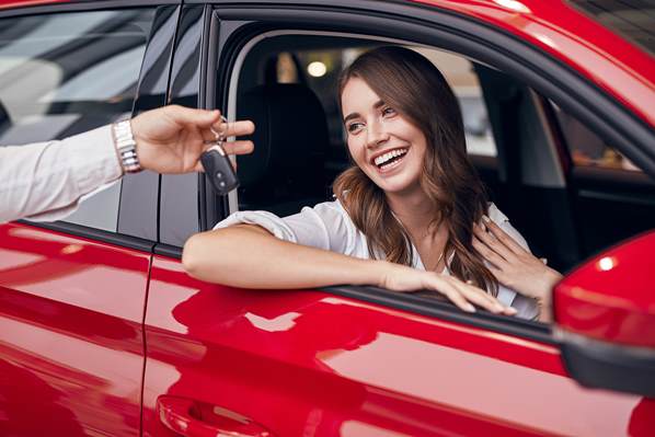 Women with car keys