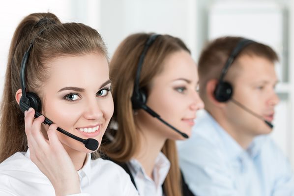 Customer Service Agents on the phone