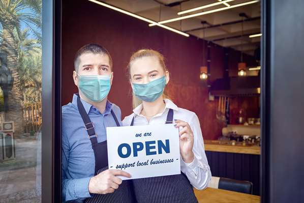 Small business open during pandemic