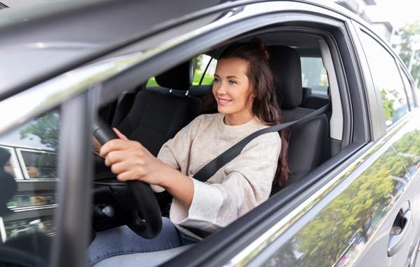 Young female driver