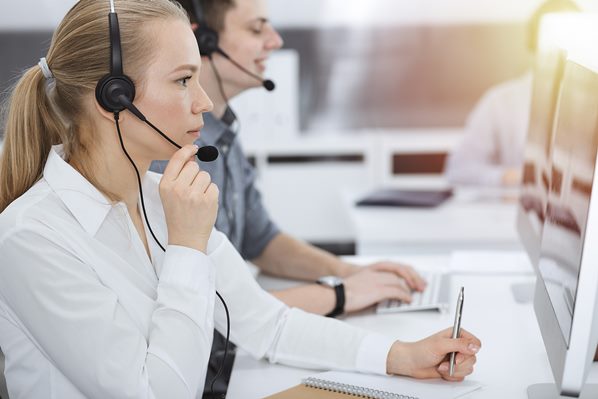 Customer Service Representatives taking calls