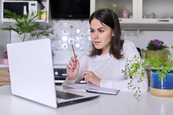 Working in a home office