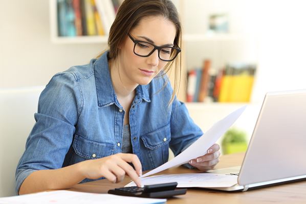 Women doing the accounts