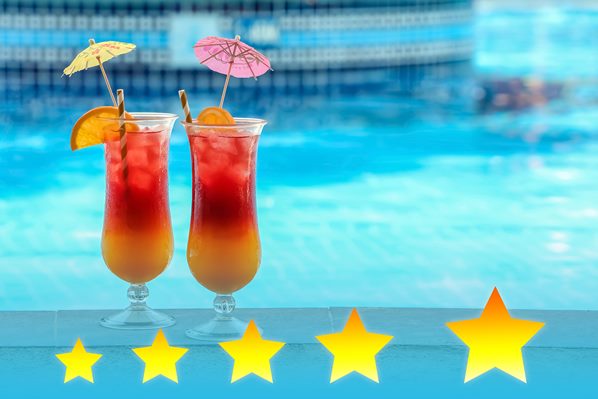 5 Star resort pool and drinks