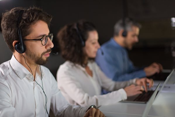 Customer support team members