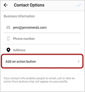 Instagram contact form