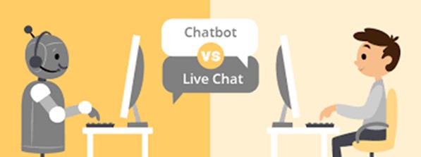 Chatbot and live chat