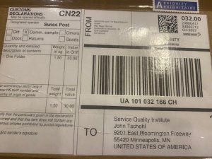 US postal delivery