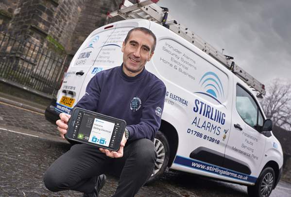 Stirling Electrical Services using Field Management software
