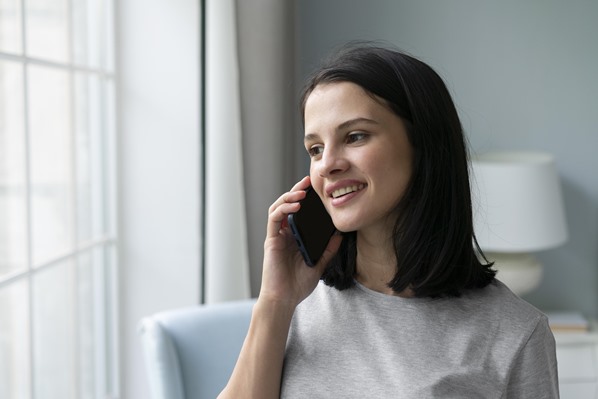 Women on phone