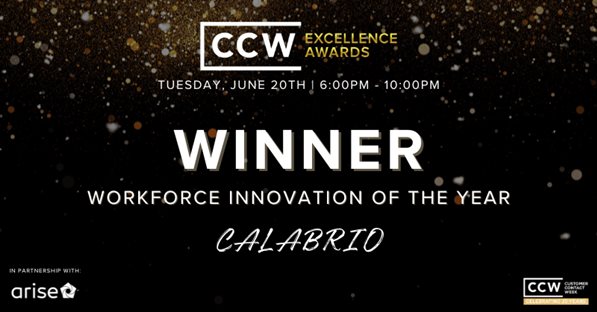 Calabrio CCW award