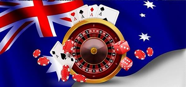 Casino games with Australian flag