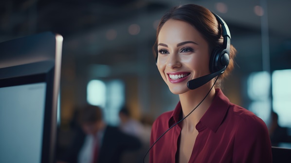 Customer support agent using AI