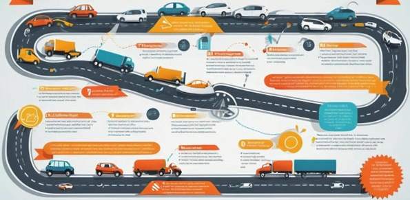 Route map graphic