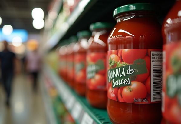 Products in store with elcectronic shelf labels