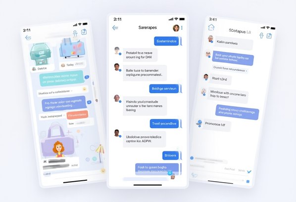 Mobile app chatbots
