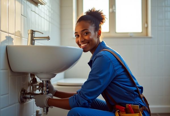 Female plumber