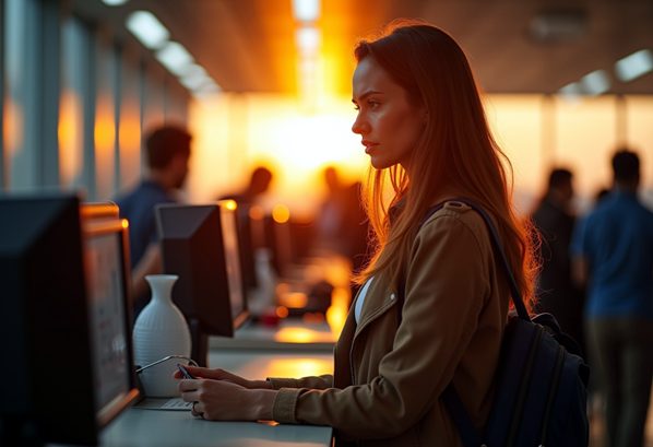 An angry customer in a retail store