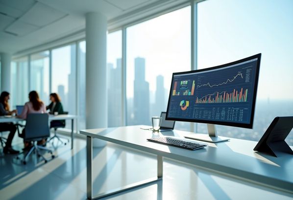 data displayed on a computer screen