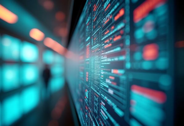 Futuristic technology screen