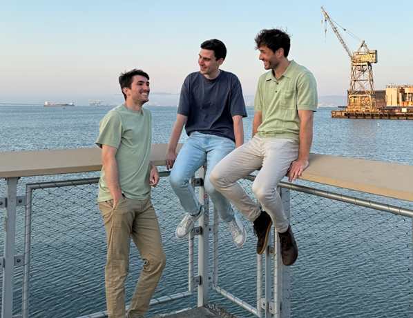 HappyRobot co-founders (L to R) Pablo Palafox, Luis Paarup and Javier Palafox