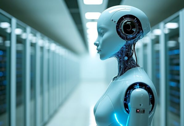 AI robot in customer service center