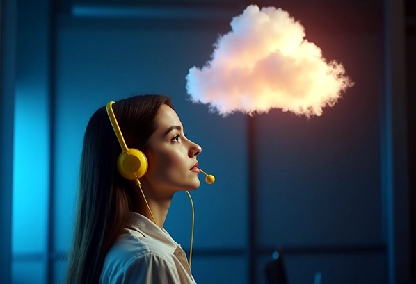 Call center agent using the cloud
